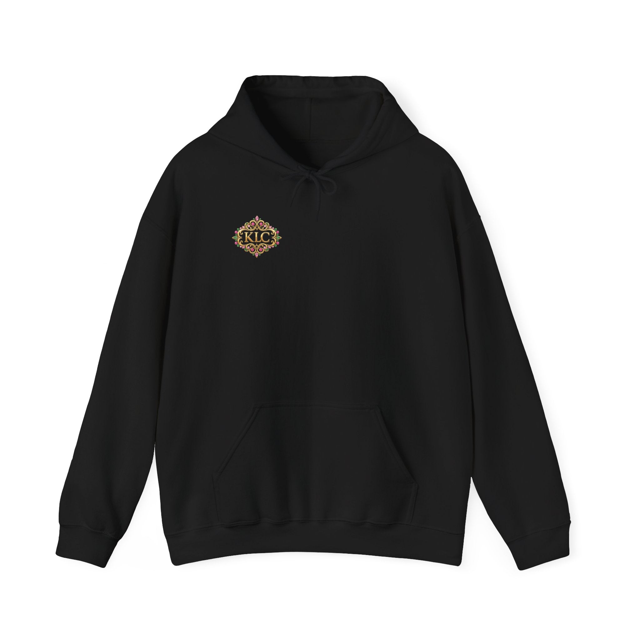 Kendra's Luxe Creations Hoodie — Pink Script Logo Pullover
