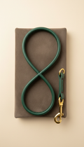 Italian Leather Leash With Gold Hardware Kendra's Luxe Creations, LLC