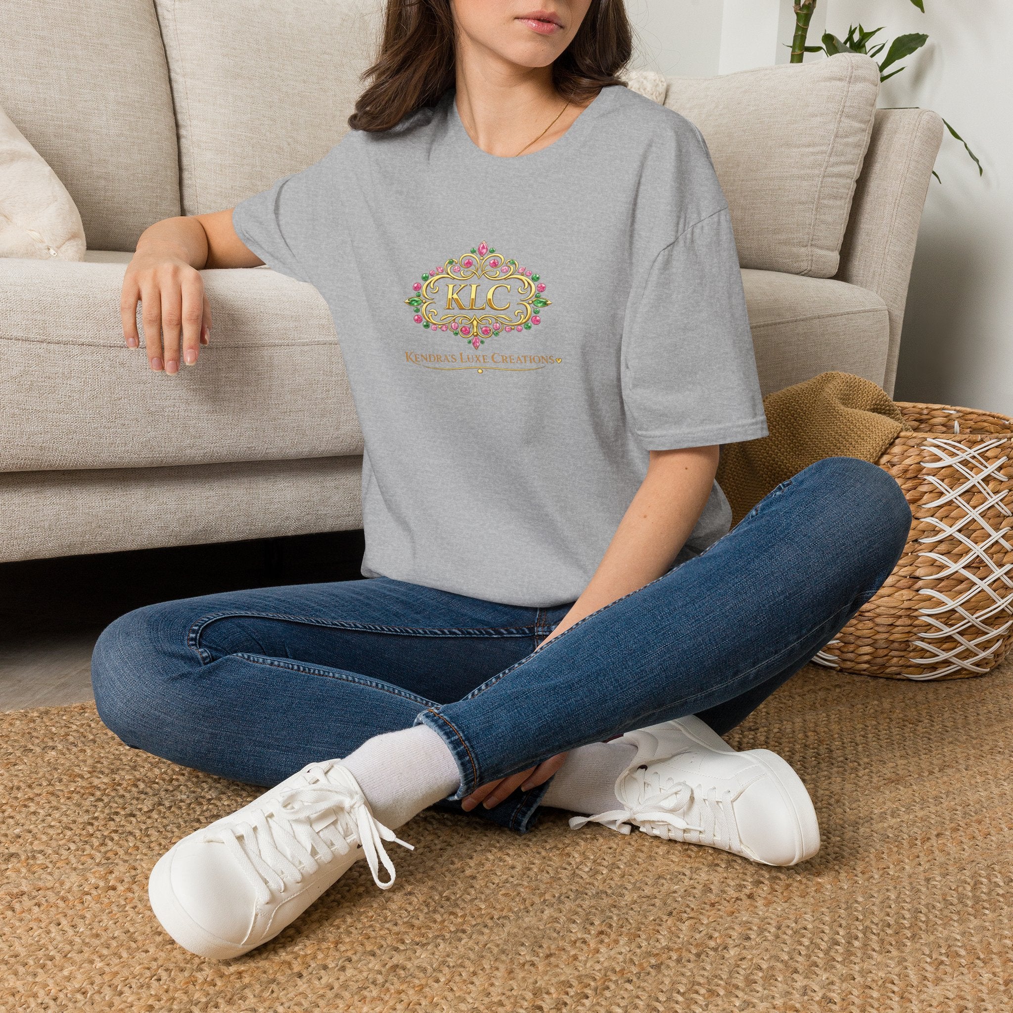 T-Shirt — KLC Floral Monogram Tee (Kendras Luxe Creations)