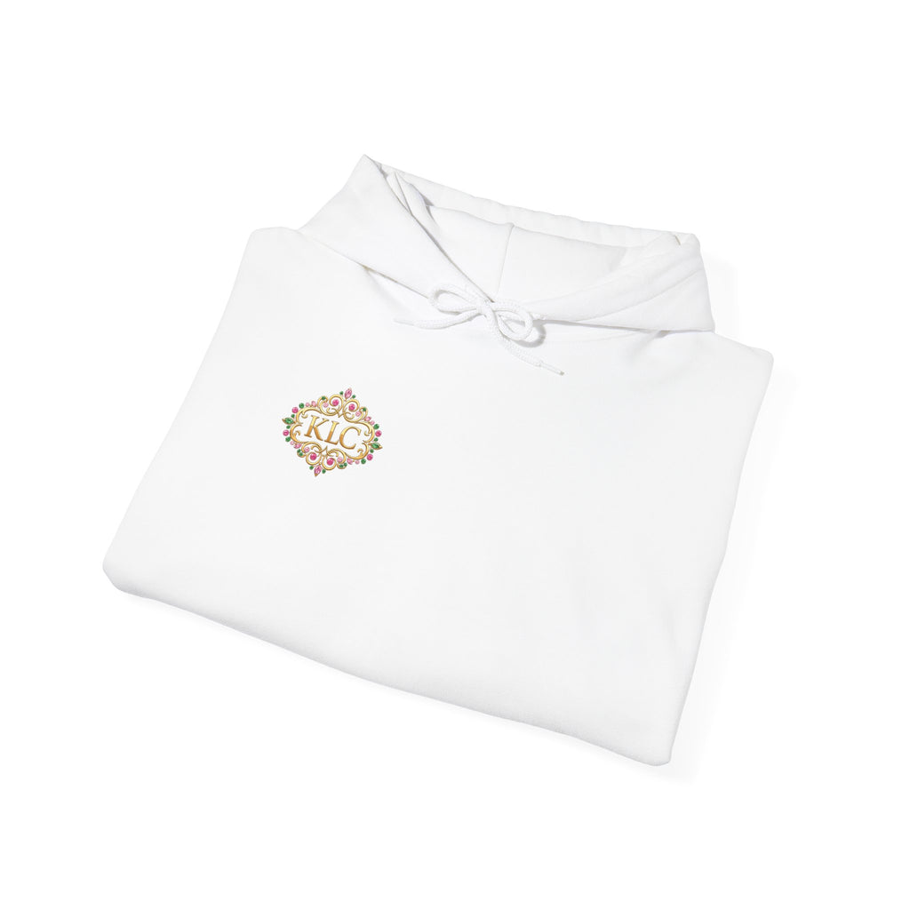 Kendra's Luxe Creations Hoodie — Pink Script Logo Pullover