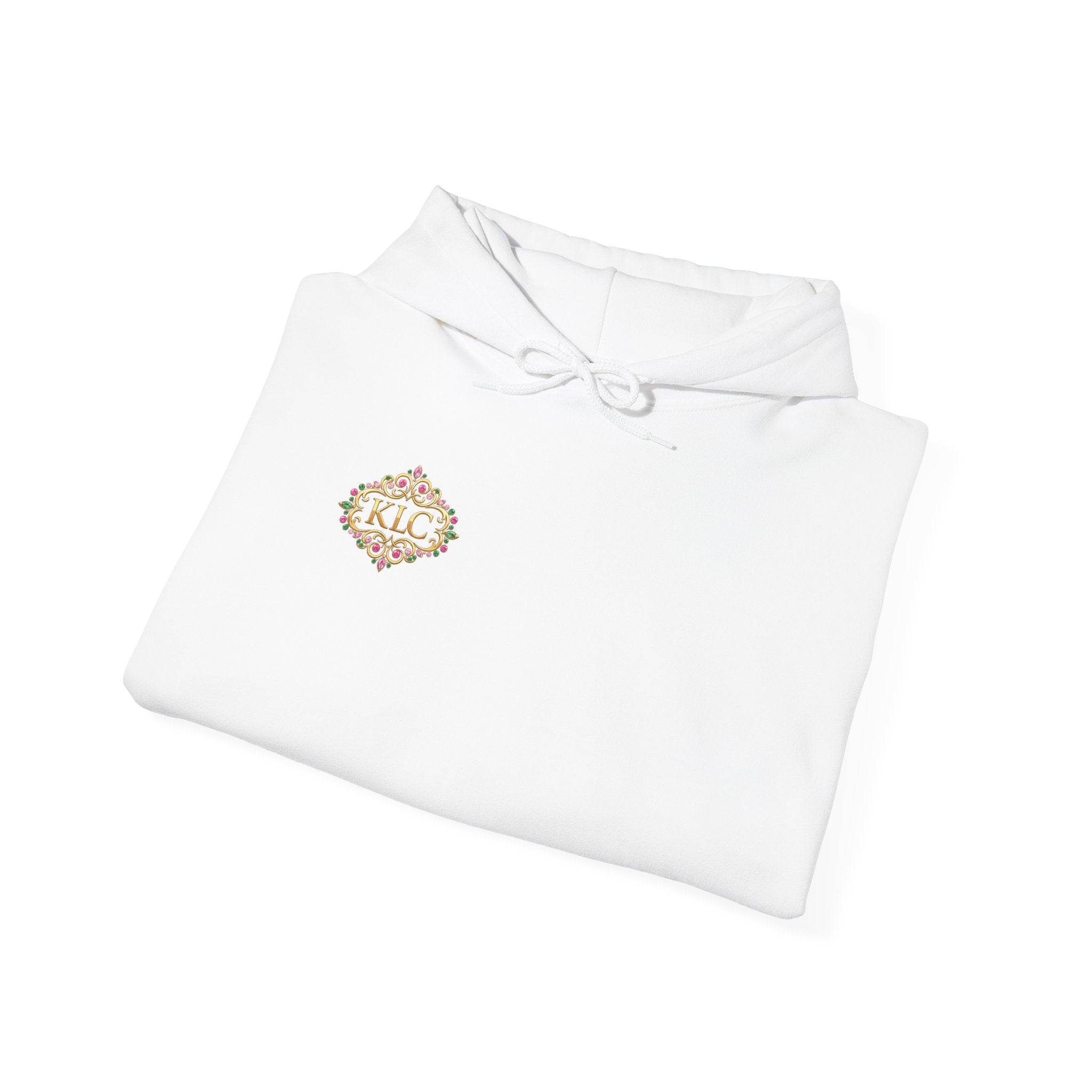 Kendra's Luxe Creations Hoodie — Pink Script Logo Pullover