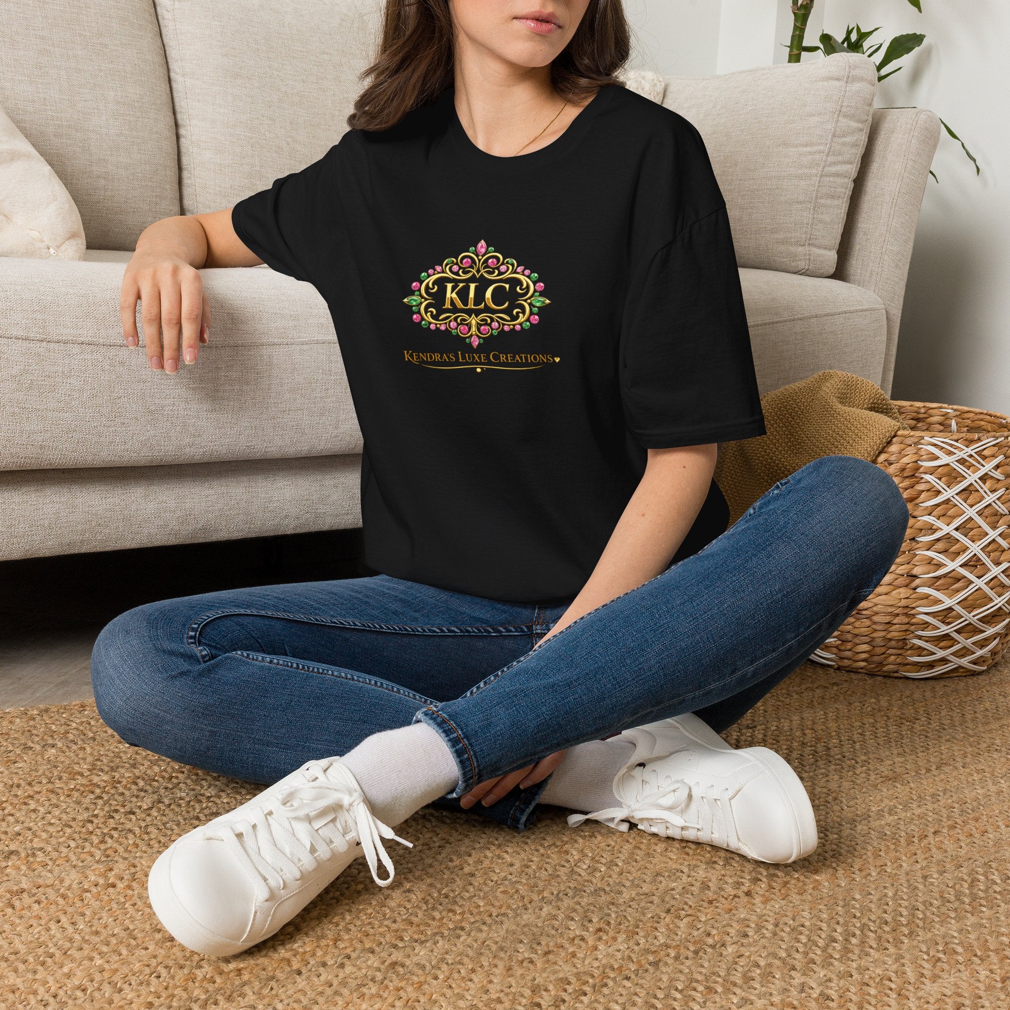 T-Shirt — KLC Floral Monogram Tee (Kendras Luxe Creations)