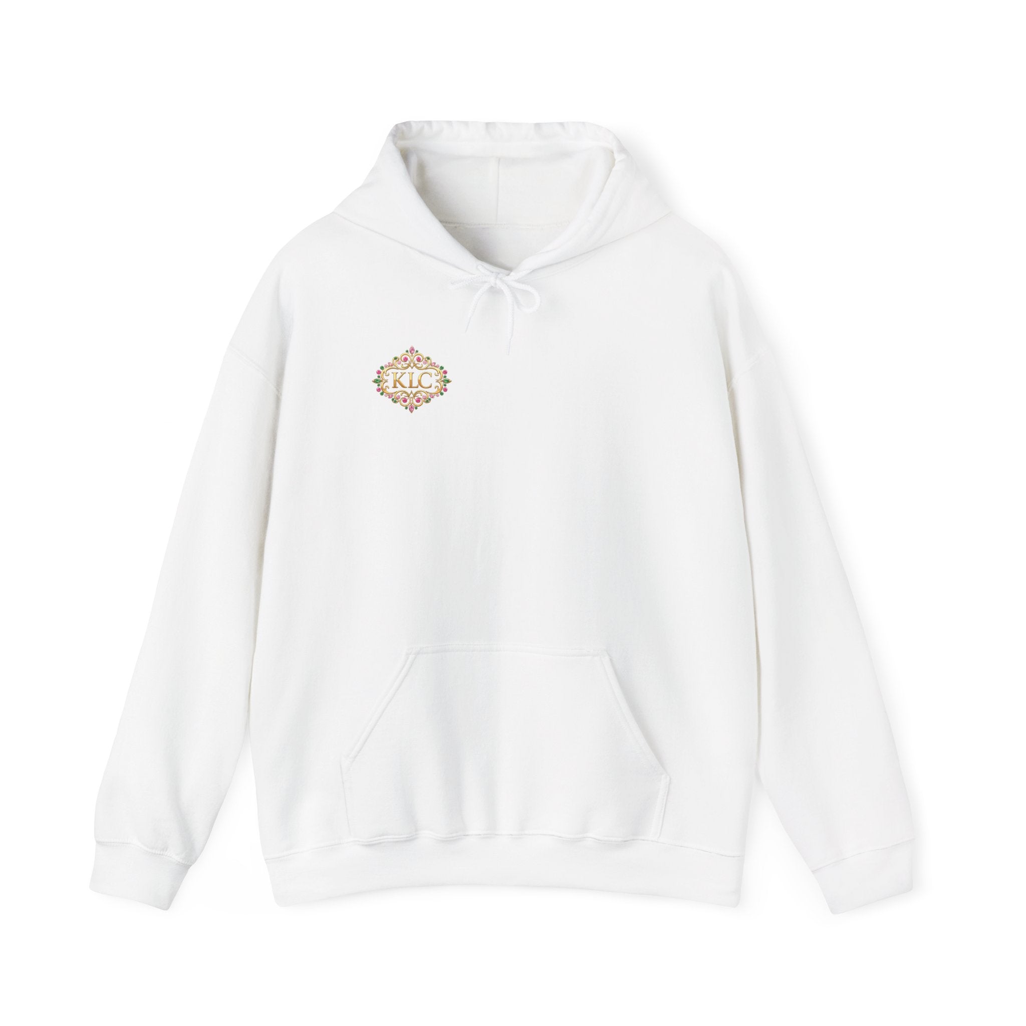 Kendra's Luxe Creations Hoodie — Pink Script Logo Pullover