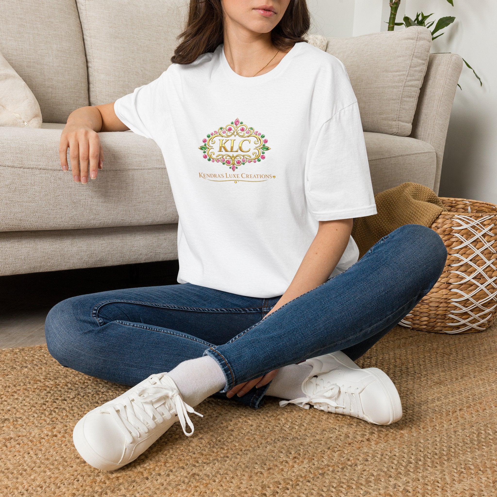 T-Shirt — KLC Floral Monogram Tee (Kendras Luxe Creations)